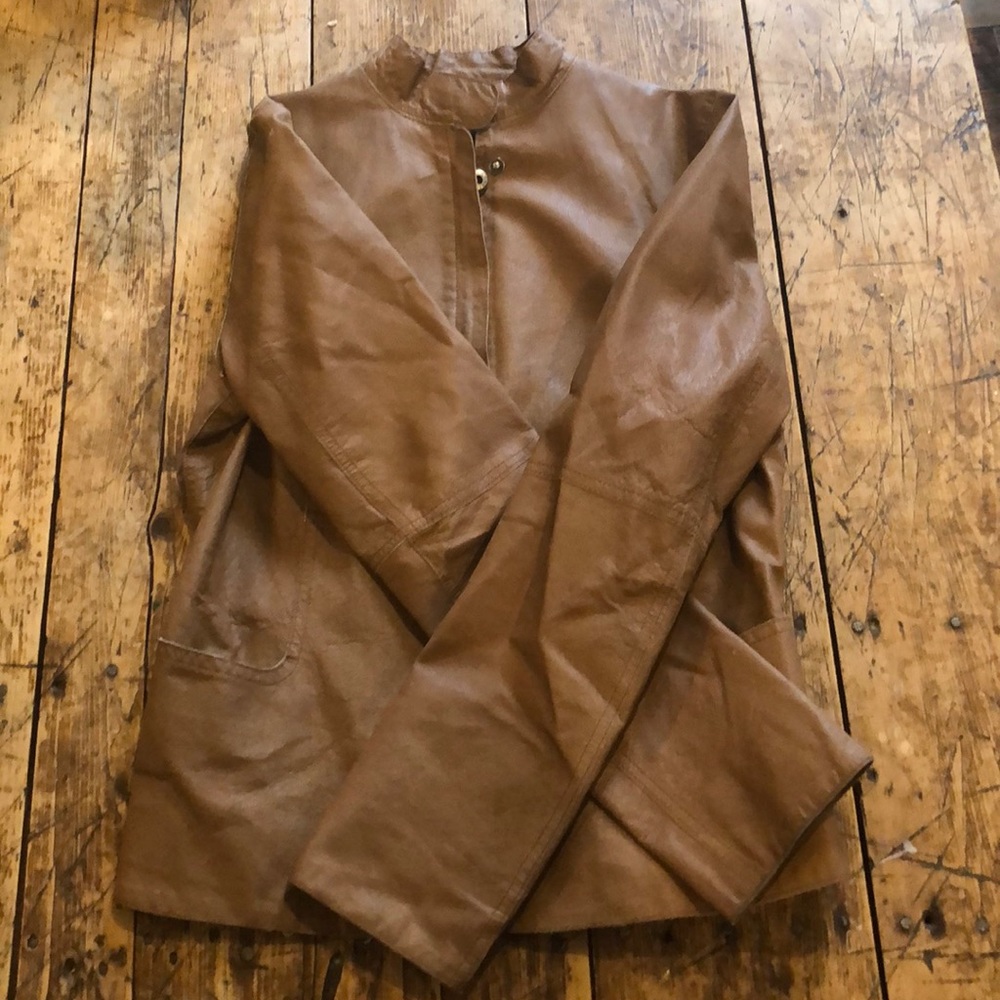 Fitted Leather Jacket - image 1